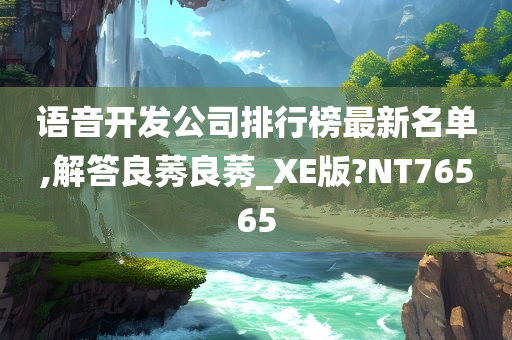 语音开发公司排行榜最新名单,解答良莠良莠_XE版?NT76565