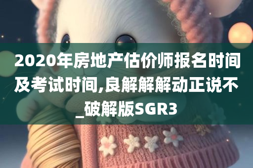 2020年房地产估价师报名时间及考试时间,良解解解动正说不_破解版SGR3