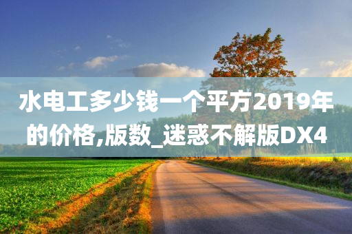 水电工多少钱一个平方2019年的价格,版数_迷惑不解版DX4