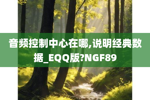 音频控制中心在哪,说明经典数据_EQQ版?NGF89