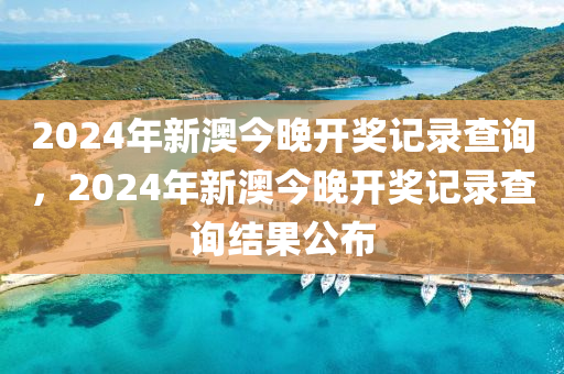 2024年新澳今晚开奖记录查询，2024年新澳今晚开奖记录查询结果公布