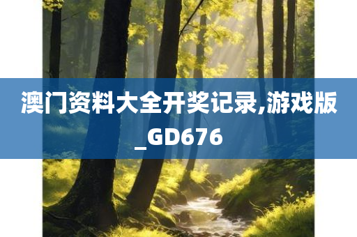 澳门资料大全开奖记录,游戏版_GD676