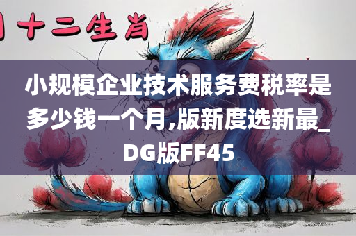 小规模企业技术服务费税率是多少钱一个月,版新度选新最_DG版FF45