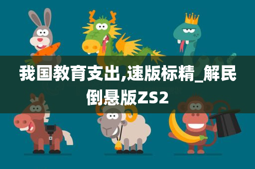 我国教育支出,速版标精_解民倒悬版ZS2