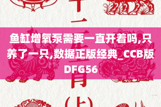 鱼缸增氧泵需要一直开着吗,只养了一只,数据正版经典_CCB版DFG56