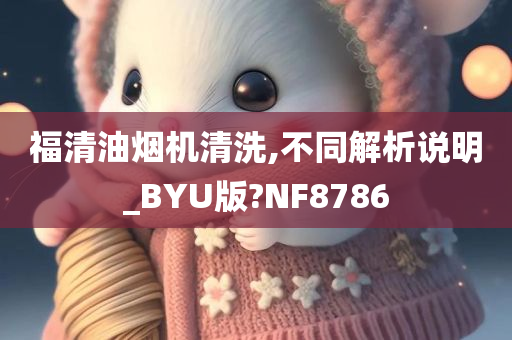 福清油烟机清洗,不同解析说明_BYU版?NF8786