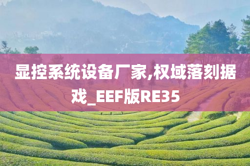 显控系统设备厂家,权域落刻据戏_EEF版RE35