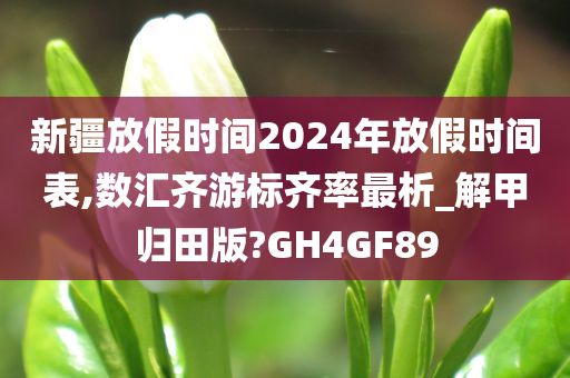 新疆放假时间2024年放假时间表,数汇齐游标齐率最析_解甲归田版?GH4GF89