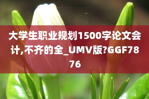 大学生职业规划1500字论文会计,不齐的全_UMV版?GGF7876