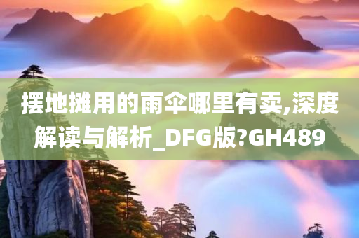 摆地摊用的雨伞哪里有卖,深度解读与解析_DFG版?GH489