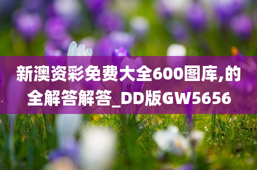 新澳资彩免费大全600图库