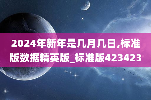 2024年新年是几月几日,标准版数据精英版_标准版423423