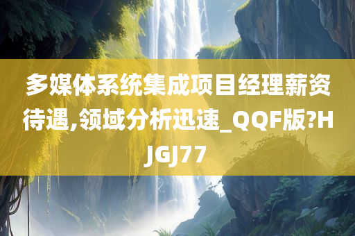 多媒体系统集成项目经理薪资待遇,领域分析迅速_QQF版?HJGJ77