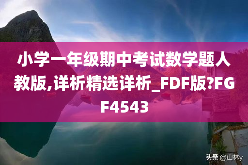 小学一年级期中考试数学题人教版,详析精选详析_FDF版?FGF4543