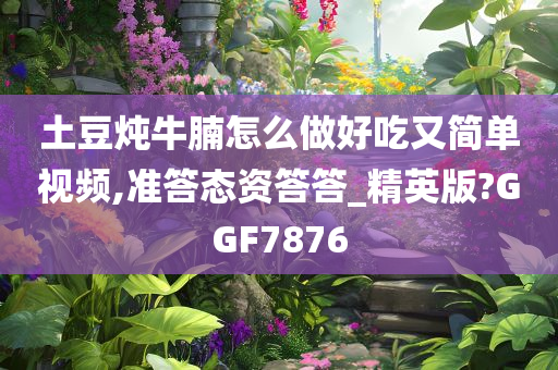 土豆炖牛腩怎么做好吃又简单视频,准答态资答答_精英版?GGF7876