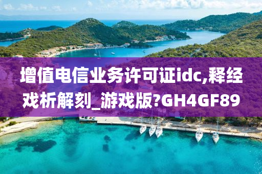 增值电信业务许可证idc,释经戏析解刻_游戏版?GH4GF89