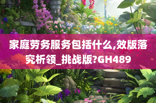 家庭劳务服务包括什么,效版落究析领_挑战版?GH489