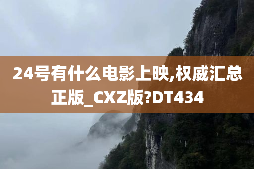 24号有什么电影上映,权威汇总正版_CXZ版?DT434