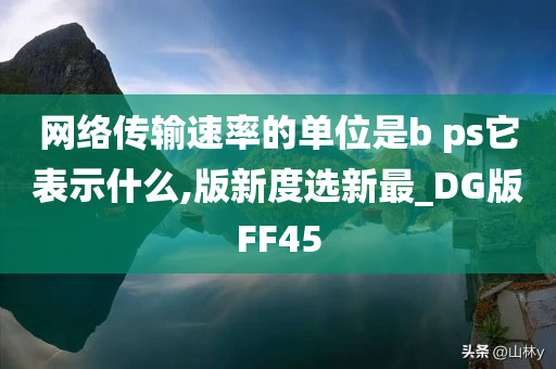 网络传输速率的单位是b ps它表示什么,版新度选新最_DG版FF45