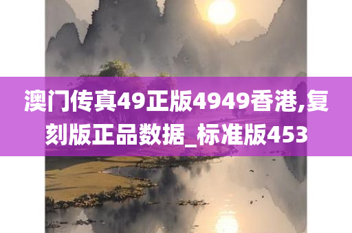 澳门传真49正版4949香港,复刻版正品数据_标准版453