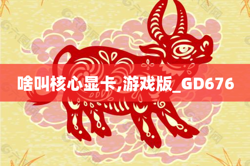 啥叫核心显卡,游戏版_GD676