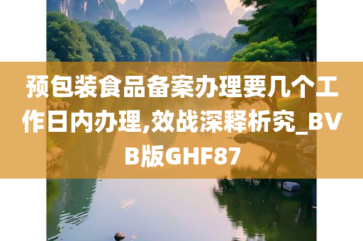 预包装食品备案办理要几个工作日内办理,效战深释析究_BVB版GHF87