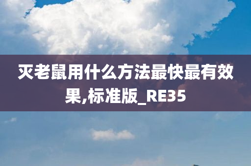 灭老鼠用什么方法最快最有效果,标准版_RE35