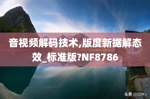 音视频解码技术,版度新据解态效_标准版?NF8786