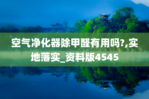 空气净化器除甲醛有用吗?,实地落实_资料版4545