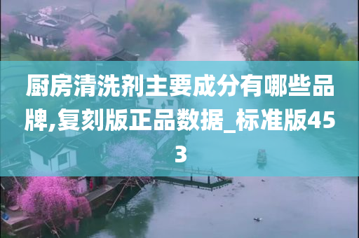 厨房清洗剂主要成分有哪些品牌