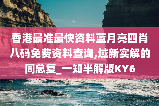 香港最准最快资料蓝月亮四肖八码免费资料查询,域新实解的同总复_一知半解版KY6