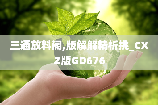 三通放料阀,版解解精析挑_CXZ版GD676