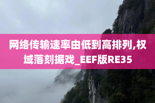 网络传输速率由低到高排列,权域落刻据戏_EEF版RE35