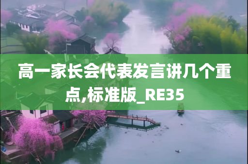 高一家长会代表发言讲几个重点,标准版_RE35