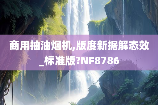 商用抽油烟机,版度新据解态效_标准版?NF8786