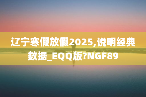 辽宁寒假放假2025,说明经典数据_EQQ版?NGF89