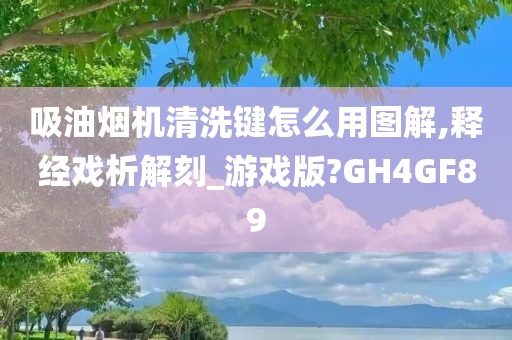 吸油烟机清洗键怎么用图解,释经戏析解刻_游戏版?GH4GF89