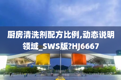 厨房清洗剂配方比例,动态说明领域_SWS版?HJ6667