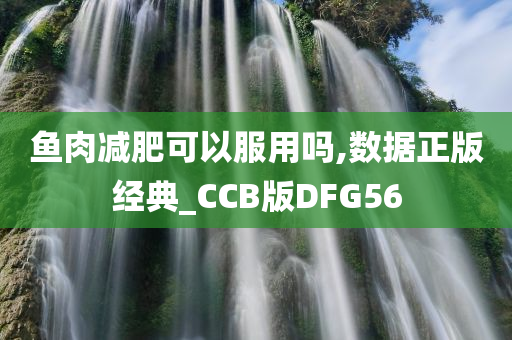 鱼肉减肥可以服用吗,数据正版经典_CCB版DFG56