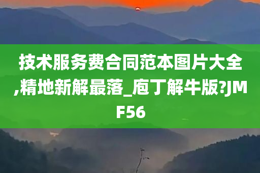 技术服务费合同范本图片大全,精地新解最落_庖丁解牛版?JMF56