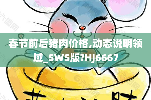 春节前后猪肉价格,动态说明领域_SWS版?HJ6667