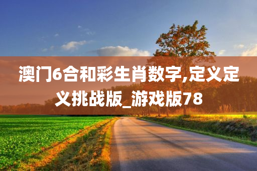 澳门6合和彩生肖数字,定义定义挑战版_游戏版78