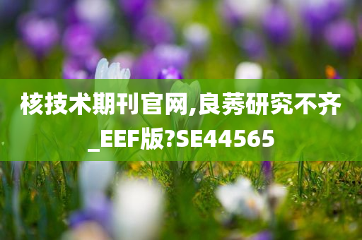 核技术期刊官网,良莠研究不齐_EEF版?SE44565