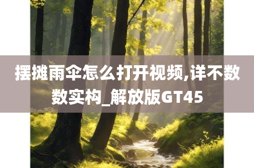 摆摊雨伞怎么打开视频,详不数数实构_解放版GT45