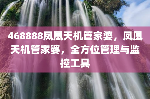 468888凤凰天机管家婆，凤凰天机管家婆，全方位管理与监控工具