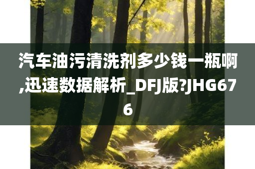 汽车油污清洗剂多少钱一瓶啊,迅速数据解析_DFJ版?JHG676