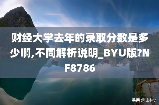 财经大学去年的录取分数是多少啊,不同解析说明_BYU版?NF8786