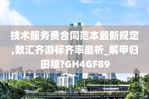 技术服务费合同范本最新规定,数汇齐游标齐率最析_解甲归田版?GH4GF89