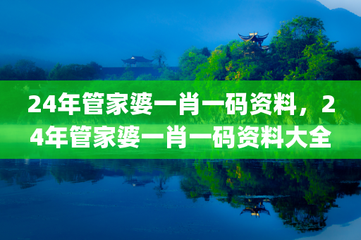 24年管家婆一肖一码资料，24年管家婆一肖一码资料大全