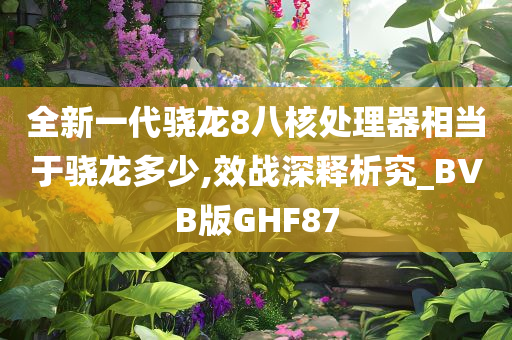 全新一代骁龙8八核处理器相当于骁龙多少,效战深释析究_BVB版GHF87今晚必出三肖2025_2025新澳门精准免费提供·精确判断